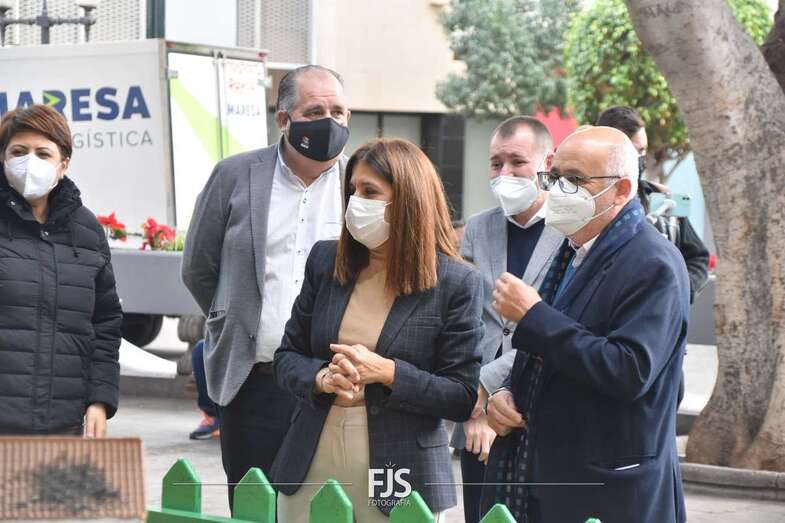 Un momento de la visita de Morales a Telde/Francisco Javier Santana.